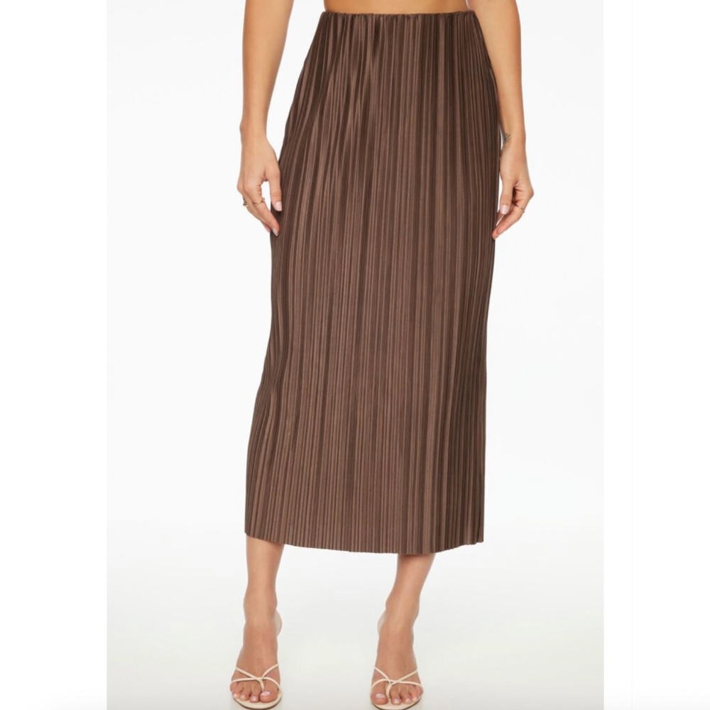 NWT Dynamite Plissé Column Maxi Skirt (M)